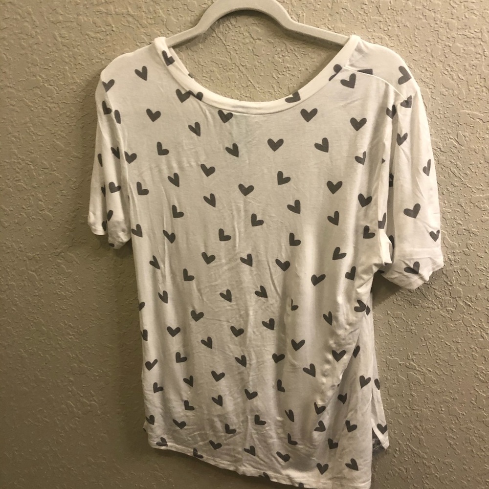 Loose Pajama Top with Hearts - Picture 2 of 2